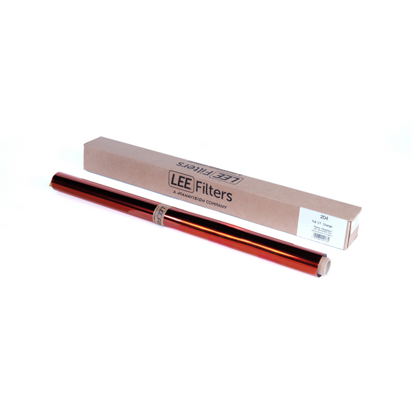 204 Full C.T. Orange Lighting Gel - 2ft Roll - LEE Filters Direct USA