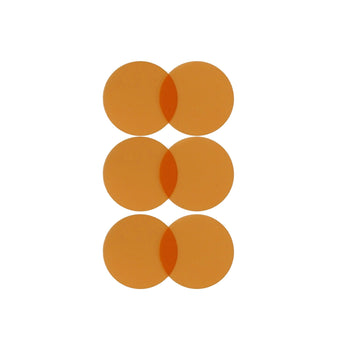 Image of LEE Filters Zircon 807 Warm Amber 4 50mm Self-Adhesive Discs for LED Spotlights